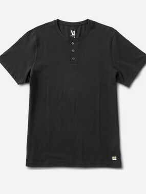 VUORI Black Henley T-Shirt